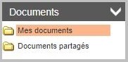 Menu du module Documents du logiciel de gestion pour organisme de formation élaboré par D-CISIF