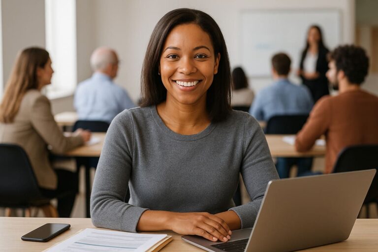 Jeune femme gestionnaire de dispositifs de formation